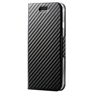 �G���R�� iPhone SE ��3���� ���U�[�P�[�X �蒠�^ UltraSlim ���Εt �N���A�P�[�X �J�[�{����(�u���b�N) PM-A22SPLFUCB