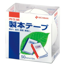 【5個セット】 ニチバン 製本テープ BK-50 白 50×10 NB-BK-505X5