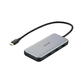 【ポイント5倍 楽天スーパーSALE限定 6/11(火)01:59まで！】エレコム USB Type-Cデータポート/4K/60Hz対応ドッキングステーション DST-C26SV