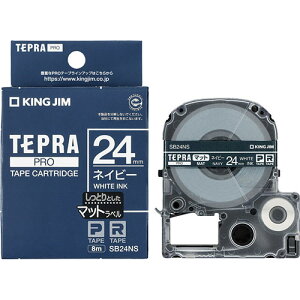 KING JIM �L���O�W�� �}�b�g���x�� �l�C�r�[�E������(PRO�e�[�v) 24mm KJ-SB24NS