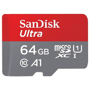 SanDisk microSDXCJ[h 64GB Ultra UHS-1 A1 R:140MB/s COe[i SDSQUAB-064G-GN6MN