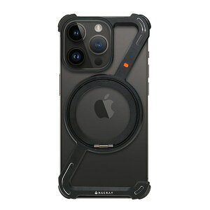 Hacray ハクライ 360 RingStandバンパー for iPhone 16 Pro アルミ・ブラック HR27179i16PR