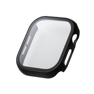 �G���R�� Apple Watch Series 10 (46mm) �t���J�o�[�P�[�X �v���~�A���K���X �S���� �Z���~�b�N�R�[�g �u���b�N AW-24AFCGOCBK