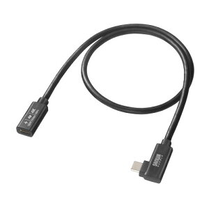 TTvC USB5Gbps Type-CP[u L^ PD100W 0.5m ubN KU-5GCCP100ENL05