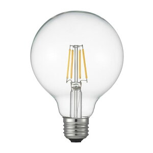 YAZAWA �t�B�������gLED 40W G95 �{�[���` E26 CL LDG5LG95C