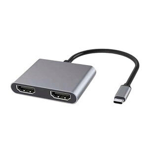 hoco. MY DOCK STATION 4-IN-1 USB-Cڑ HDMI×2ʏo (gA~[O)\ JTMD-4IN1-H2