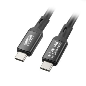 �T�����T�v���C USB5Gbps Type-C�P�[�u�� PD75W DP Alt���[�h�Ή� 7m �u���b�N KU-5GCCP7570