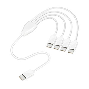 �y5�{�Z�b�g�z ���{�g���X�g�e�N�m���W�[ 4 in 1 USB Type-C����P�[�u��50cm �ő�4�䓯���[�d �z���C�g JT-4IN1CC05-WHX5