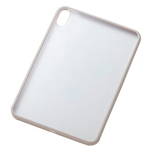 �G���R�� iPad mini(A17 Pro) �N���A�P�[�X �n�C�u���b�h �w�ʃN���A �O���[�W�� TB-A25STSLOGB