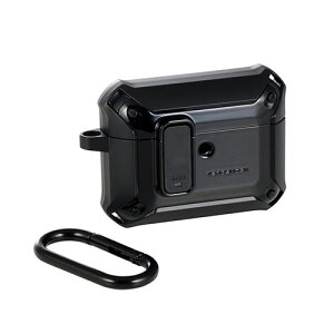 �G���R�� AirPods Pro 3 ZEROSHOCK Lock �n�C�u���b�h�P�[�X �u���b�N AVA-AP07ZEROLBK