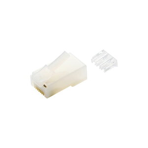 �G���R�� ����pRJ45�R�l�N�^�[ Cat6 �P�����������Ή� 10�� ���[�h�o�[�� �n�[�t�N���A LD-6RJ45T10/T2
