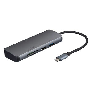 �i�J�o���V PD�Ή� Type-C8in1�}���`�R�l�N�g �h�b�L���O�X�e�[�V���� 8�̋@�\��1�ɂ܂Ƃ܂� �O���[ UD-C15GY