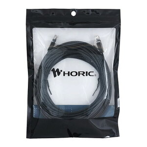 HORIC �z�[���b�N LAN�P�[�u�� UTP �J�e�S���[6A �X���� 10m CAT6A�Ή��̃X�����^�C�v �u���b�N LC100-111SB