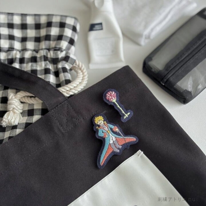 楽天市場】【星の王子さま 刺繡 ブローチ 2個 セット】星の王子様 