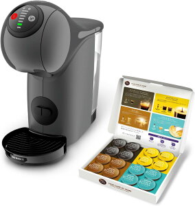 【賞味期限2025.07】【カプセルセット】ネスカフェ ドルチェ グスト ジェニオ エス ベーシック アッシュグレー+バラエティカプセル【コーヒーメーカー マシン】※時期によりカプセル内容に