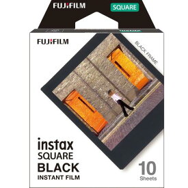 フジフイルム インスタントカラーフィルム instax SQUARE ブラックフレーム 10枚入 《納期未定》