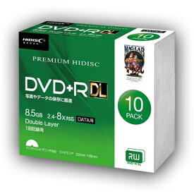 HIDISC HDVD+R85HP10SC データ用 DVD+R 片面2層 スリムケース入り 10枚