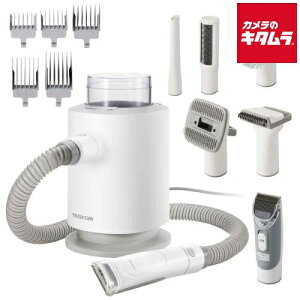 �e�X�R�� TESCOM �y�b�g�p�o���J�� PET-TK01WH �O���[�~���O�|���@ 6in1 ���@�\ �g���~���O �L�b�g �A�^�b�`�����g5��� �y�� �T�C�N������ �� �L ���ъ��΍� �z���C�g