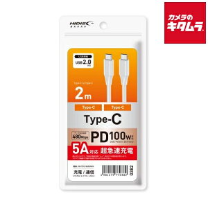 HIDISC HD-TCC100202WH PD100Ή USB2.0 Type-C to CP[u 2m