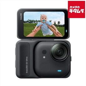 Insta360 GO Ultra スタンダードバンドル ミッドナイトブラック（CINSABEA-GOULTRA02） ビデオカメラ 4K 小型 高画質 ウェアラブル 《納期約1－2週間》