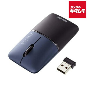 �T�����T�v���C �É����C�����X�u���[LED�}�E�X SLIMO MA-WBS310NV �l�C�r�[ �s�[����1�|2�T�ԁt