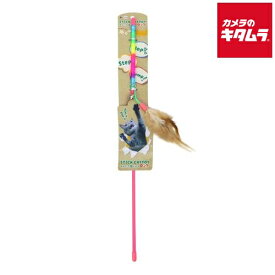 ペットプロジャパン ねこがくれ スティックネコじゃらしロングふわふわフェザー