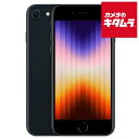 【中古：AA(新品同様)】 Apple iPhone SE（第3世代） 128GB ミッドナイト SIMフリー【ガラスフィルム付属】 スマホ スマートフォン SE3 本体 5G ファイブジー Touch ID デュアルSIM docomo au softbank