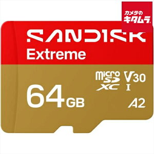�T���f�B�X�N SDSQXAH-064G-JN3MA SANDISK microSD Extreme 64GB �s�[����1�����t