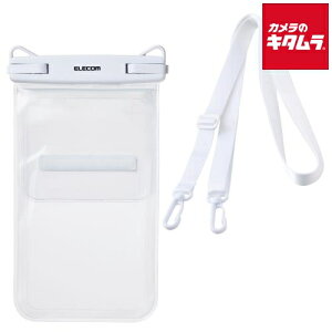 �G���R�� P-WPS2P05WH �X�}�[�g�t�H���p�h���P�[�X IPX8 �V�����_�[�X�g���b�v�t�� 2�|�P�b�g�^�C�v �z���C�g