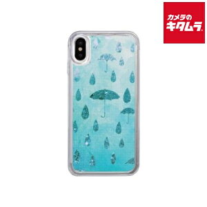 ���A�E�C���^�[�i�V���i�� icover Sparkle case Raining day �kiPhone XS/X�p�l �s�[������t