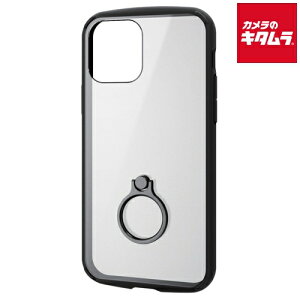 エレコム PM-A20BTSLFCRBK ハイブリッドケース ブラック〔iPhone 12/Pro用〕