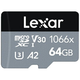 レキサー LMS1066064G-BNANJ microSDXCカード 64GB 1066x UHS-I U3 V30 A2
