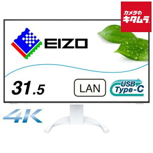EIZO �G�C�]�[ �t�����j�^�[/31.5�^/4K�i3840×2160�j/IPS�p�l��/�A���`�O���A/HDMI×2 DP×1 USB-C×1/�z���C�g FlexScan EV3240X-WT