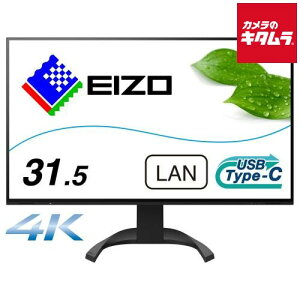 EIZO �G�C�]�[ �t�����j�^�[/31.5�^/4K�i3840×2160�j/IPS�p�l��/�A���`�O���A/HDMI×2 DP×1 USB-C×1/�u���b�N FlexScan EV3240X-BK