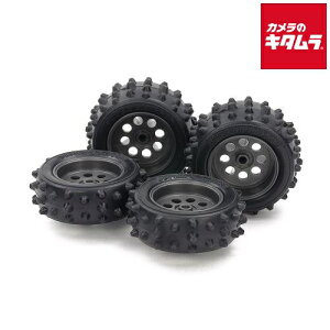 タミヤ 415547 ミニ四駆グレードアップパーツ No.547 EZシャーシ スパイクタイヤ&ホイールセット 《納期約1−2週間》