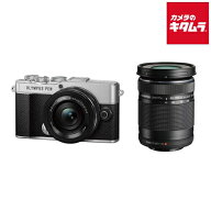 オリンパス PEN E-P7 EZ ダブルズームキット シルバー オリンパス ミラーレス一眼カメラ 軽量 4K対応 Wi-…