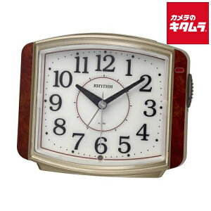 リズム時計 8RE644SR23 リズム めざまし時計 ピュアライトR644 《納期約1週間》