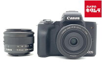 楽天市場】canon eos kiss m ダブルレンズキット ブラックの通販