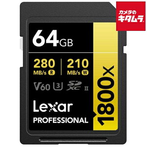 ���L�T�[ LSD1800064G-B1NNJ Professional GOLD�V���[�Y 1800x SD�J�[�h 64GB �s�[����1�|2�T�ԁt