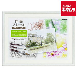 ナカバヤシ F-GW-112-W 作品フレーム 画用紙4P ホワイト