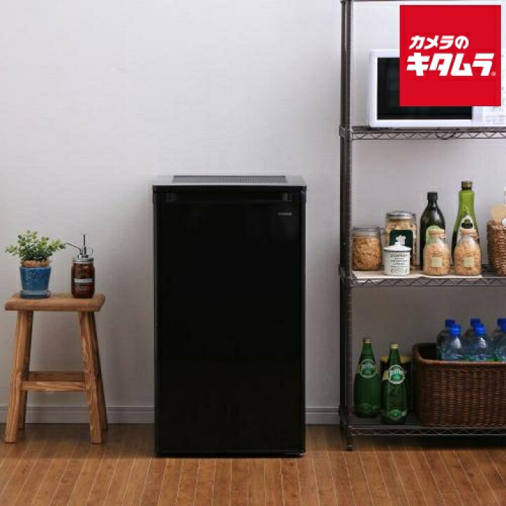 楽天市場】アイリスオーヤマ 1ドア 冷凍庫 右開き IUSD-6B-B ブラック 
