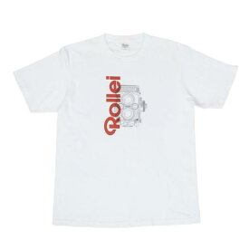 Rollei（ローライ） さらさら着心地Tシャツ ROLLEIFLEX+ロゴ ホワイト L