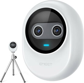 【10%OFFクーポン】EMEET Piko webカメラ 4K デュアルカメラ搭載 ウェブカメラ AI オートフォーカス 三つ ノイズキャンセリング マイク 3種類の集音モード 配信用カメラ 三脚付き ストリーミング ゲーム実況 デスクセットアップに最適 プレゼント