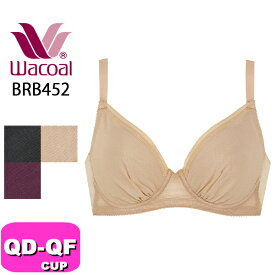 ワコール wacoal 小さく見せるブラ BRB452 ブラジャー 3/4カップ 着やせ アンダー90 95 100 QD QE QFカップ WB