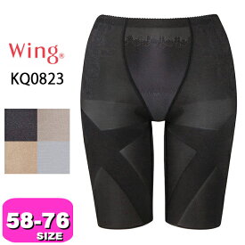 ワコール wacoal ウイング Wing KQ0823 ガードル スリムアップパンツ フルロング 一枚ばき可 吸汗 速乾 気になるヒップ はいてアップ 58 64 70 76サイズ Wing メール便発送可 EMI 2410