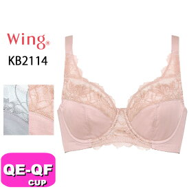 ワコール wacoal ウイング Wing KB2114 ブラジャー フルカップ バストをしっかり包み込むブラ 綿混 QE QFカップ Wing