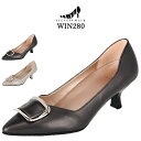 ワコール wacoal サクセスウォーク success walk WIN280 シューズ 靴 パンプス ポインテッドトゥ ヒール5cm 足囲EE 牛革 日本製