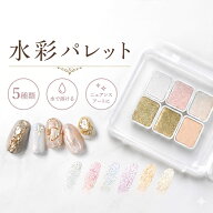 【今すぐ使える300円クーポン】水彩ネイル アート パレット5種 ニュアンスネイル 大理石ネイル 水彩アー…