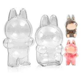 ＼期間限定! P5倍／LABUBU ケース クリア カバー 汚れ防止 収納バッグ 散歩用 防塵 携帯 収納ケース 傷つけ防止 透明ケース