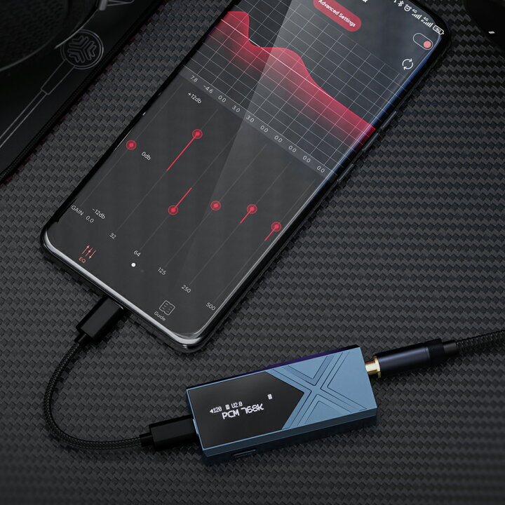 楽天市場】FIIO KA17 Black / blue USB DAC アンプ 小型 ポータブル 